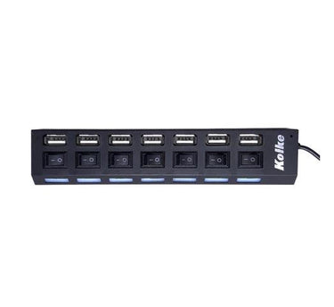 Multiplicador de USB'S KOLKE 7 Puertos 2.0 - Tienda Universo